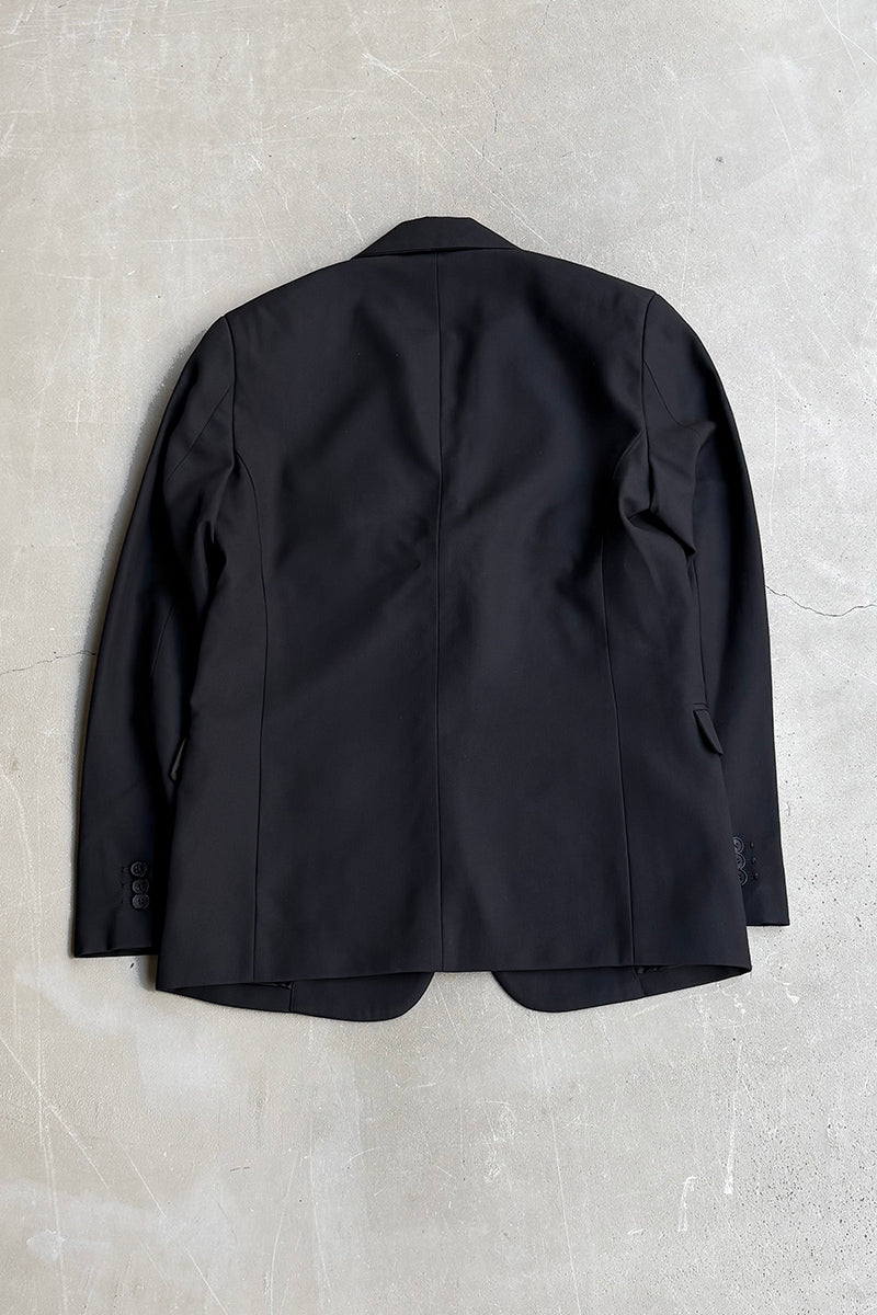 MADE IN ITALY SUIT SET-UP / BLACK [SIZE: JACKETS 46 PANTS 44 DEADSTOCK/NOS]