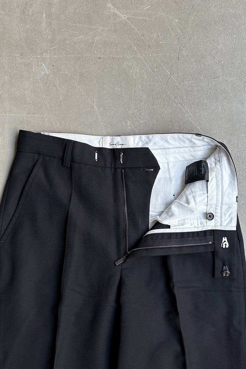 MADE IN ITALY SUIT SET-UP / BLACK [SIZE: JACKETS 46 PANTS 44 DEADSTOCK/NOS]