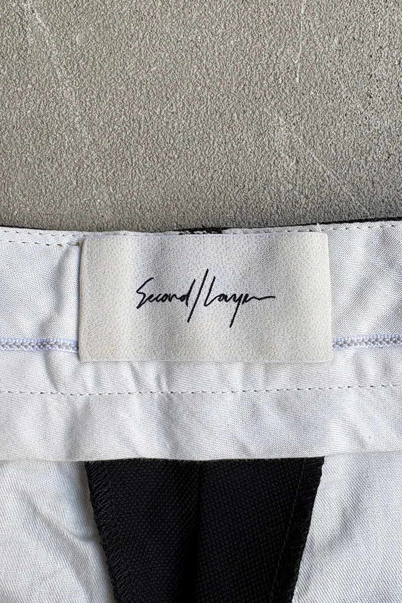 MADE IN ITALY SUIT SET-UP / BLACK [SIZE: JACKETS 46 PANTS 44 DEADSTOCK/NOS]