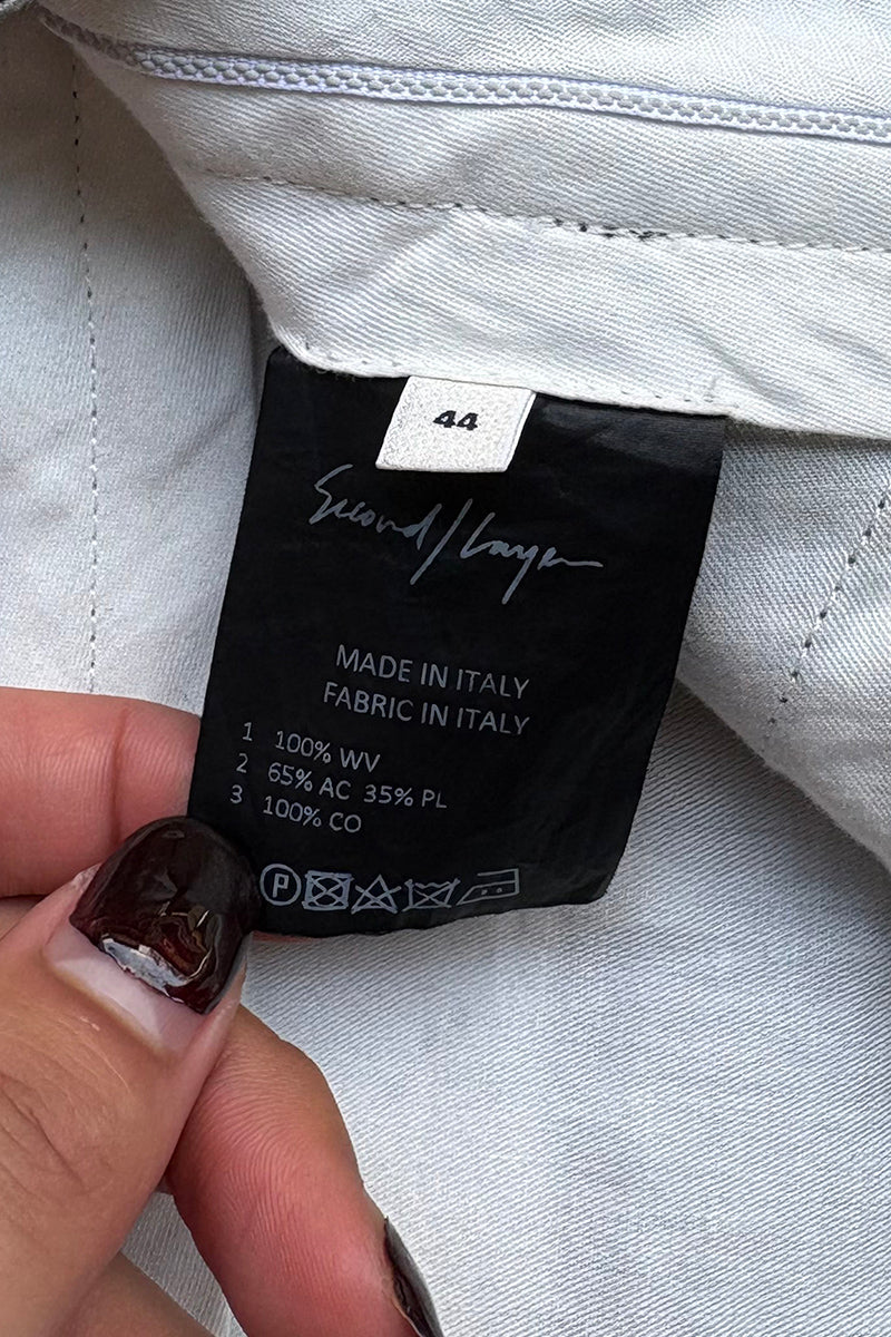 MADE IN ITALY SUIT SET-UP / BLACK [SIZE: JACKETS 46 PANTS 44 DEADSTOCK/NOS]