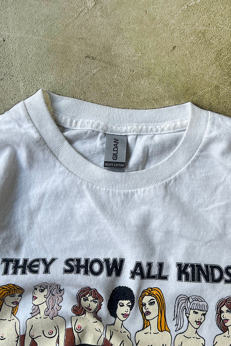 BOURBON STREET EROTIC T-SHIRT / WHITE [SIZE: M USED]