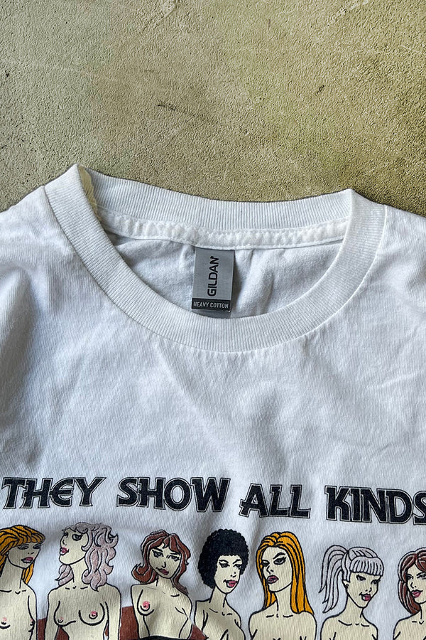 BOURBON STREET EROTIC T-SHIRT / WHITE [SIZE: M USED]
