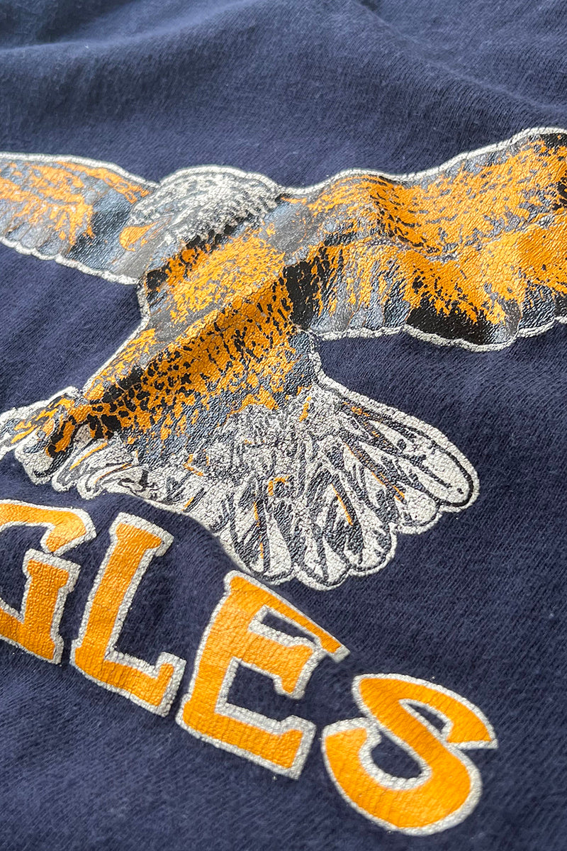 MADE IN USA 80'S EAGLES T-SHIRT / NAVY [SIZE: M USED]