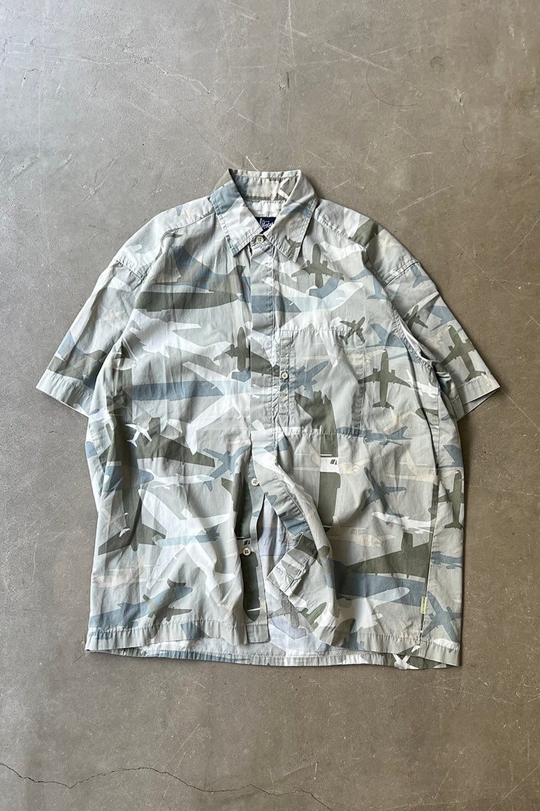 MADE IN USA 90'S S/S SHIRT / CAMO [SIZE: S USED]