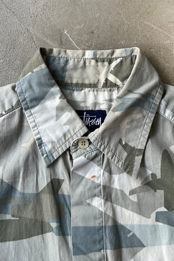 MADE IN USA 90'S S/S SHIRT / CAMO [SIZE: S USED]
