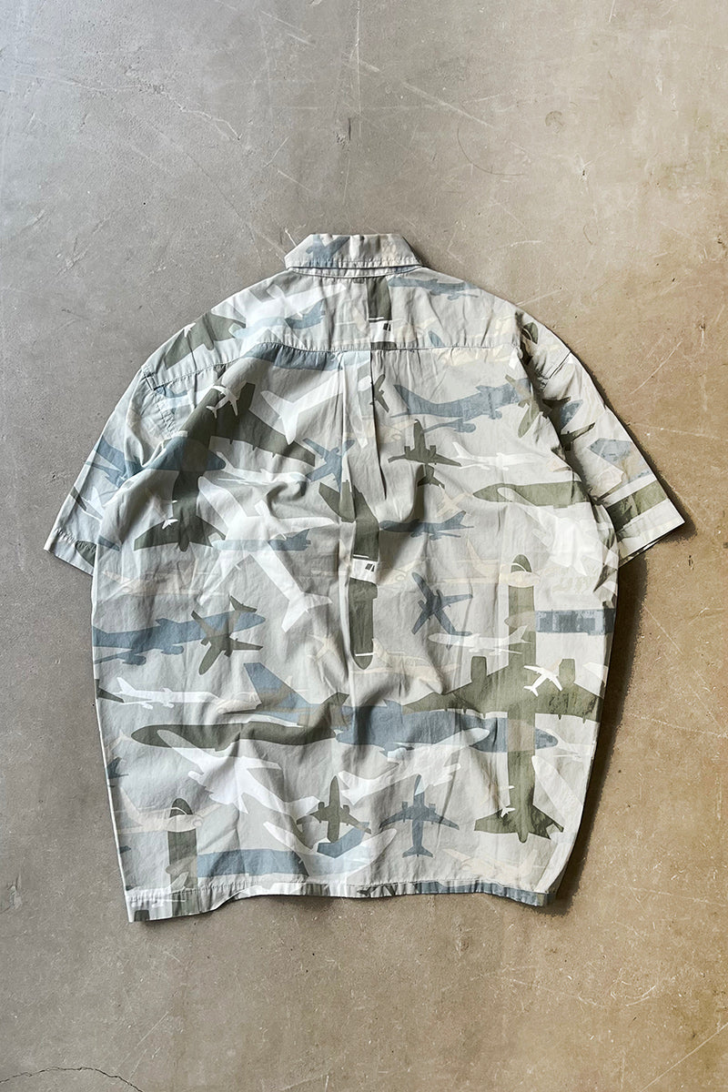 MADE IN USA 90'S S/S SHIRT / CAMO [SIZE: S USED]