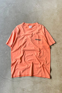 12SS MADE IN USA LOGO POCKET T-SHIRT / ORANGE [SIZE: M USED]