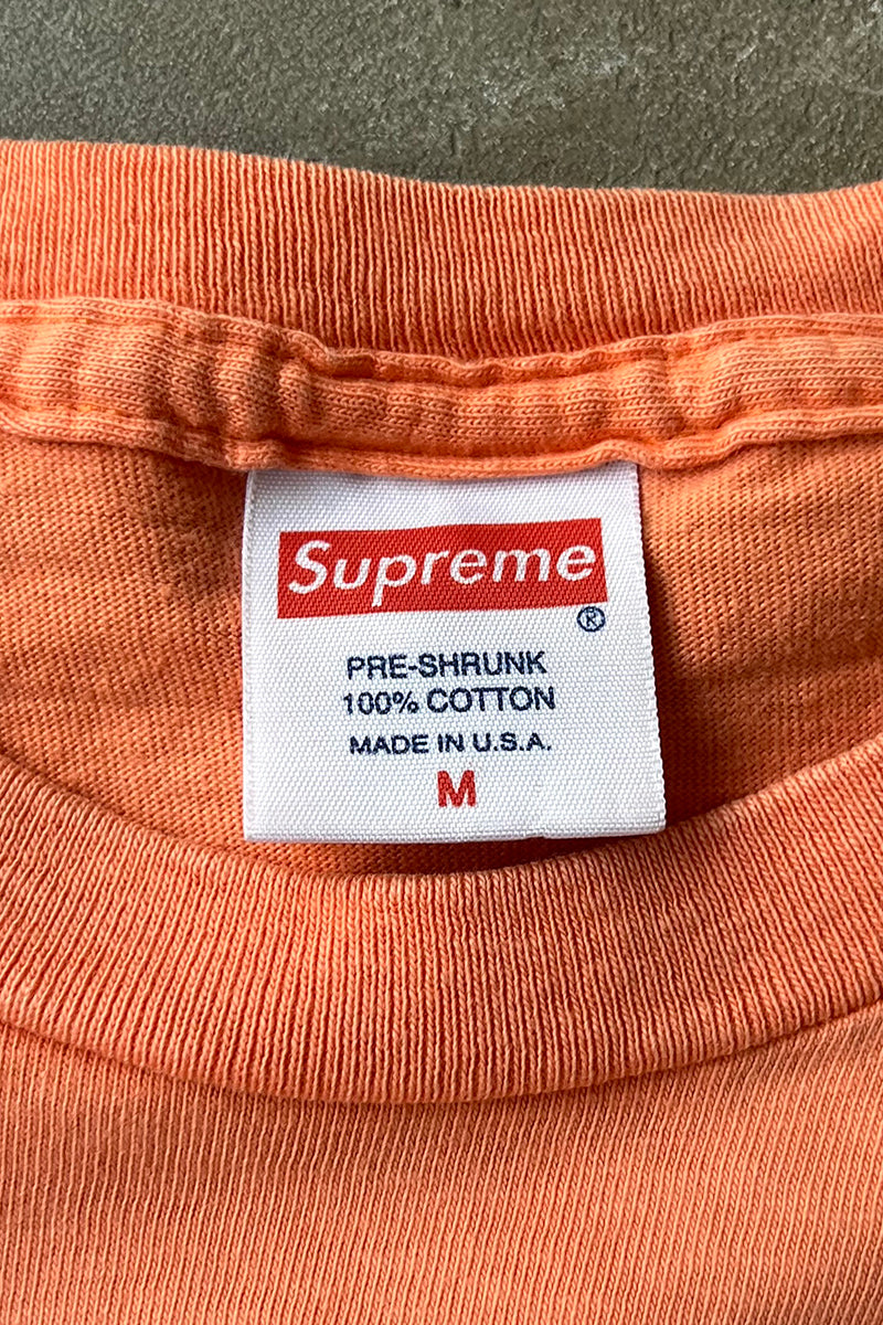 12SS MADE IN USA LOGO POCKET T-SHIRT / ORANGE [SIZE: M USED]
