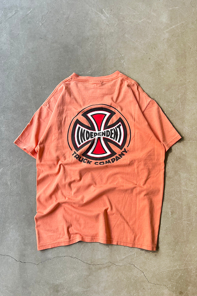 12SS MADE IN USA LOGO POCKET T-SHIRT / ORANGE [SIZE: M USED]