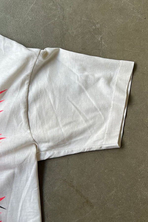 MADE IN USA 80'S STEALTH GRAPHIC T-SHIRT / WHITE [SIZE: M USED]