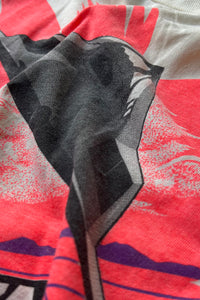 MADE IN USA 80'S STEALTH GRAPHIC T-SHIRT / WHITE [SIZE: M USED]