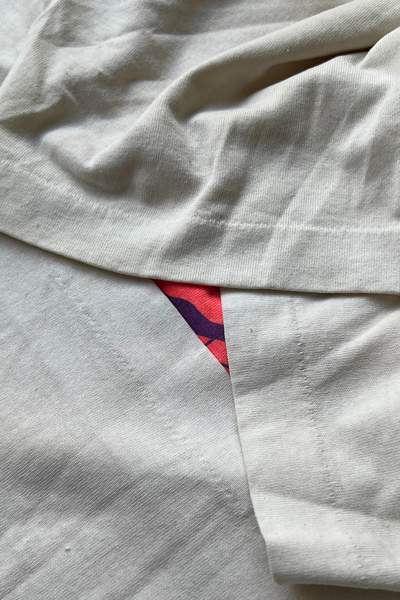 MADE IN USA 80'S STEALTH GRAPHIC T-SHIRT / WHITE [SIZE: M USED]