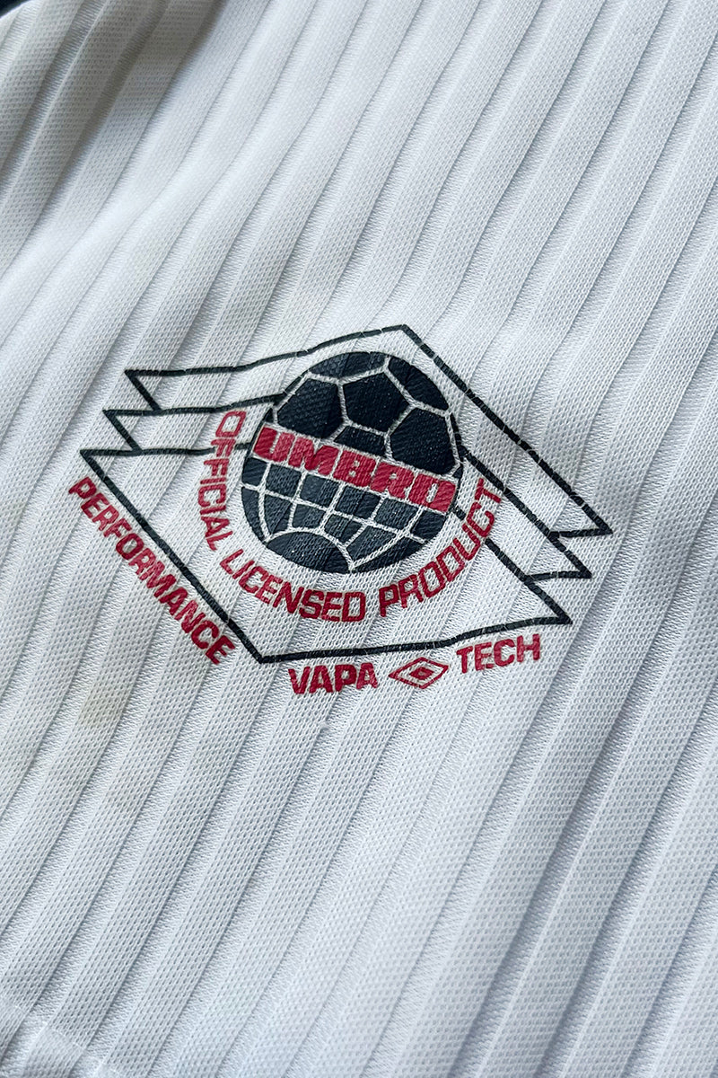 90'S ENGLAND FOOTBALL GAME SHIRT / WHITE [SIZE: L USED]