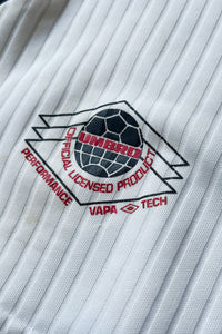 90'S ENGLAND FOOTBALL GAME SHIRT / WHITE [SIZE: L USED]
