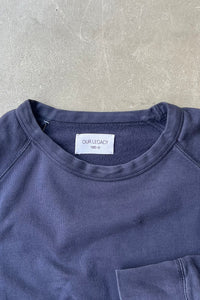 MADE IN PORTUGAL Y2K EARLY 00'S 初期 SWEATSHIRT / NAVY [SIZE: XL USED]