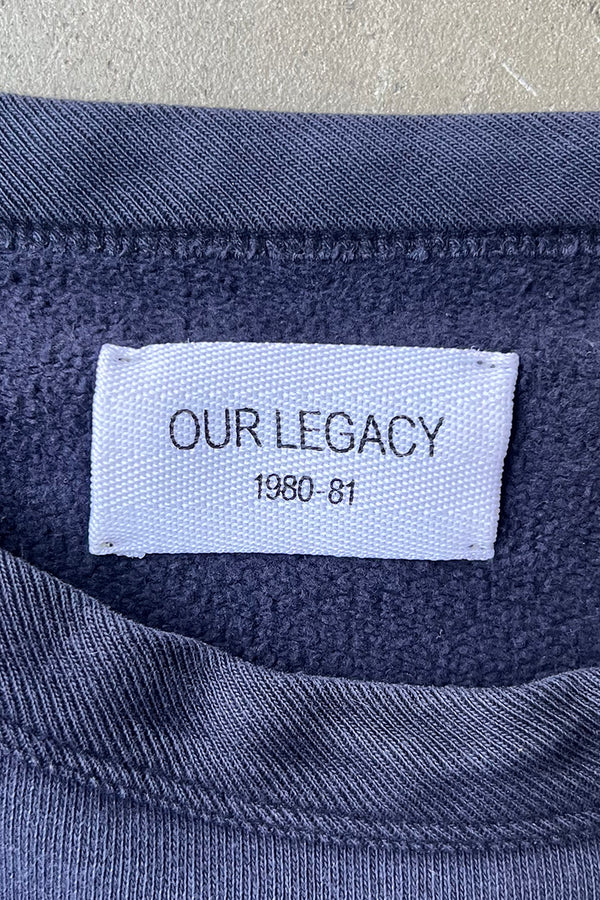 MADE IN PORTUGAL Y2K EARLY 00'S SWEATSHIRT / NAVY [SIZE: XL USED]