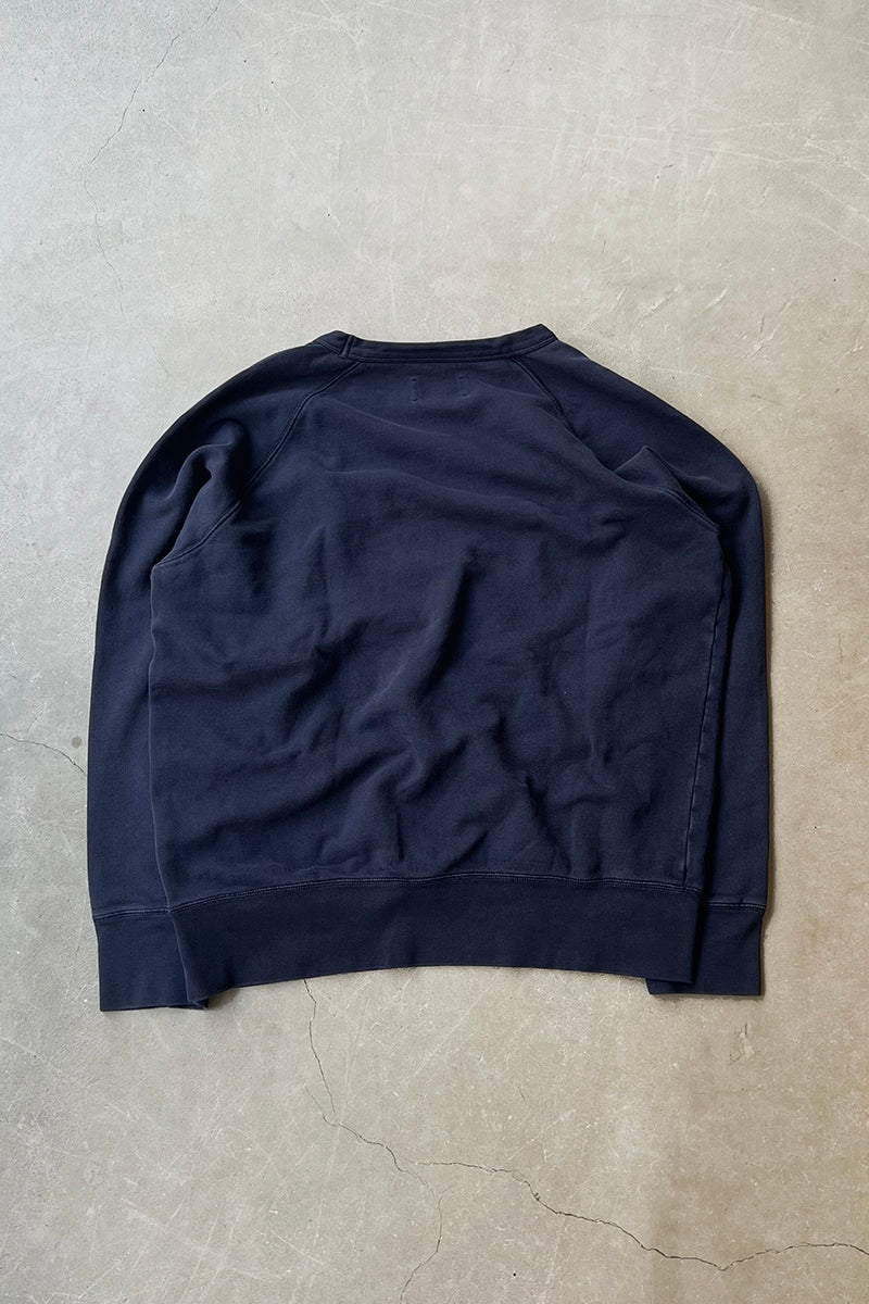 MADE IN PORTUGAL Y2K EARLY 00'S SWEATSHIRT / NAVY [SIZE: XL USED]