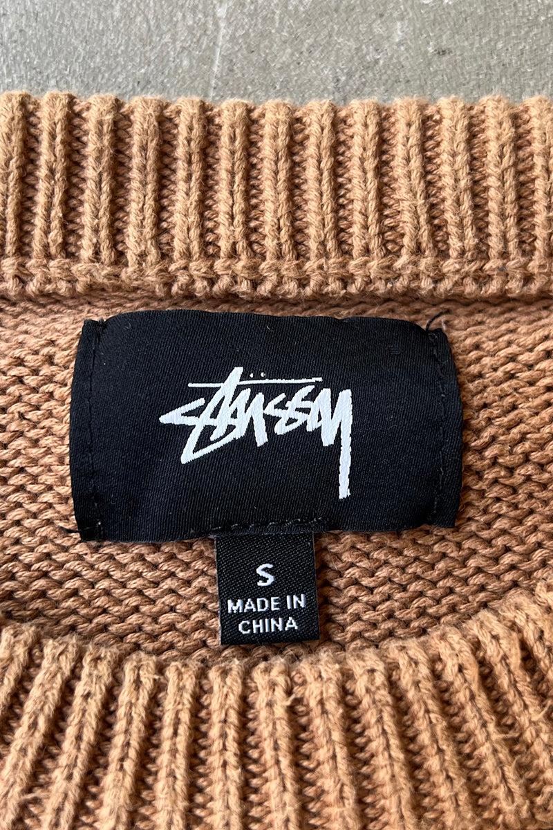20AW VENUS COTTON KNIT SWEATER / BROWN [SIZE: S USED]