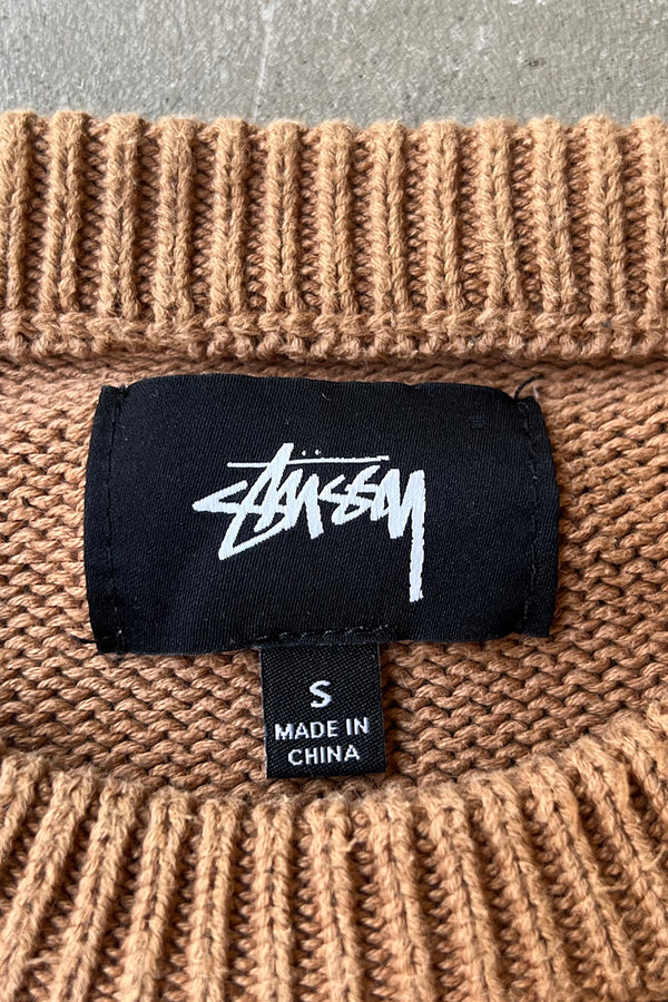 20AW VENUS COTTON KNIT SWEATER / BROWN [SIZE: S USED]