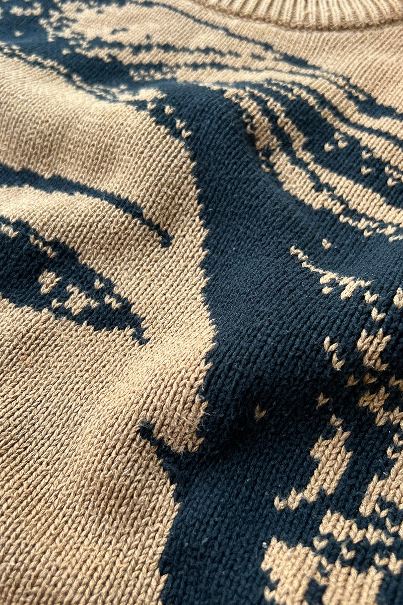 20AW VENUS COTTON KNIT SWEATER / BROWN [SIZE: S USED]