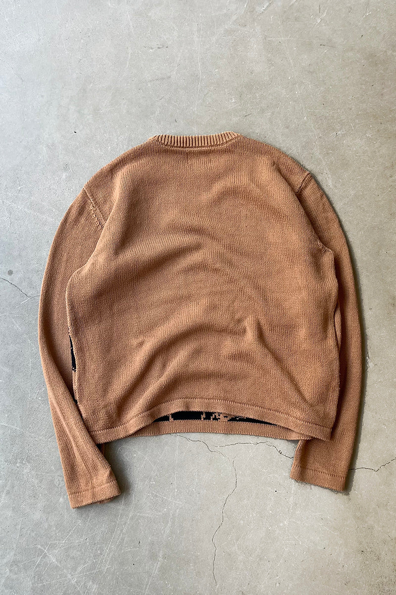 20AW VENUS COTTON KNIT SWEATER / BROWN [SIZE: S USED]