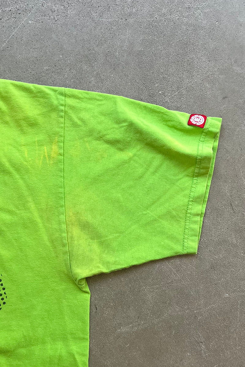 MADE IN USA 90'S SKATEBOARDING T-SHIRT / NEON [SIZE: L USED]