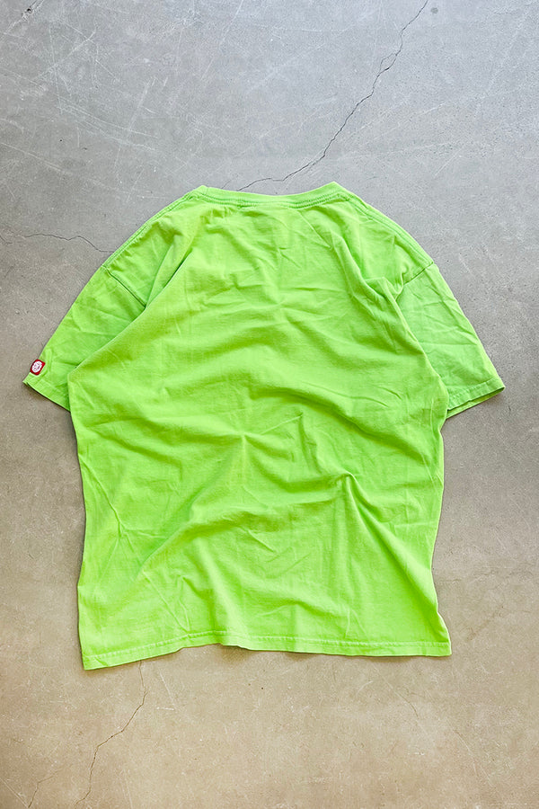 MADE IN USA 90'S SKATEBOARDING T-SHIRT / NEON [SIZE: L USED]