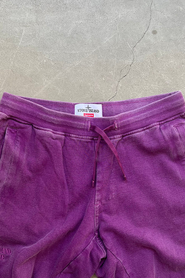 22SS STRIPE SWEAT PANT / PURPLE [SIZE: S USED]