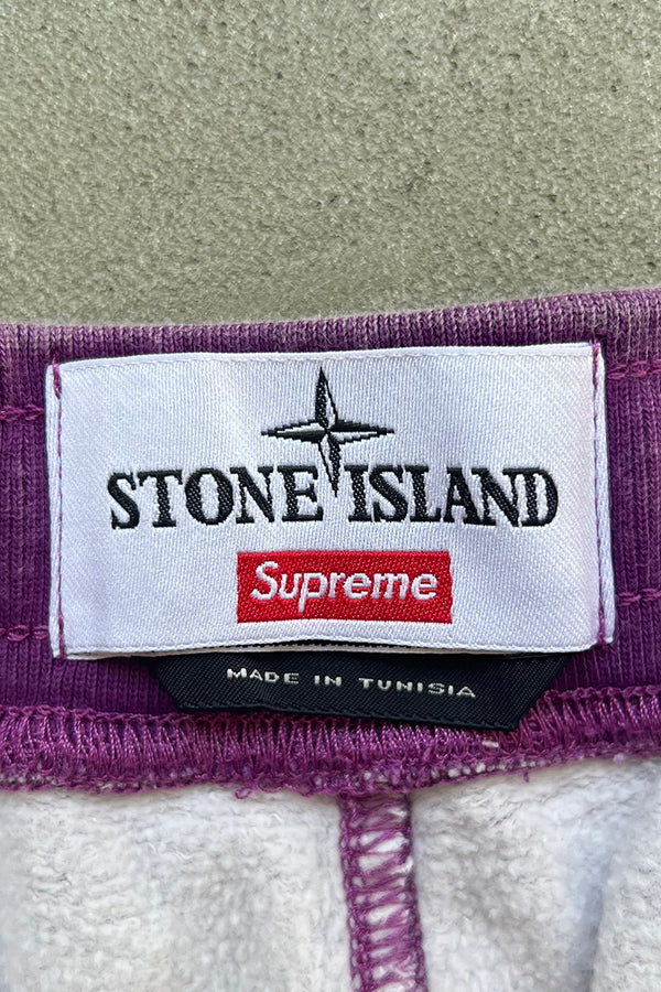 22SS STRIPE SWEAT PANT / PURPLE [SIZE: S USED]