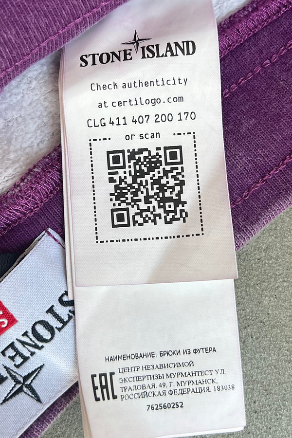 22SS STRIPE SWEAT PANT / PURPLE [SIZE: S USED]