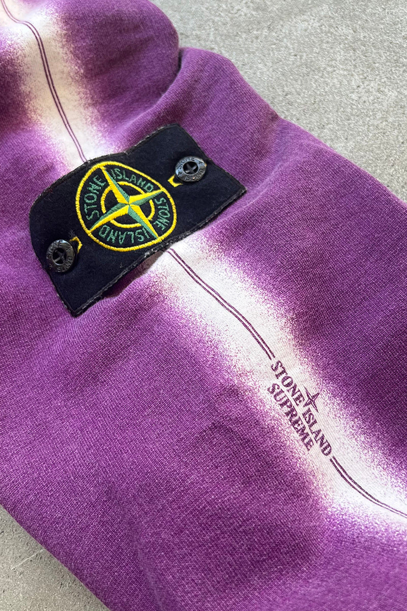 22SS STRIPE SWEAT PANT / PURPLE [SIZE: S USED]