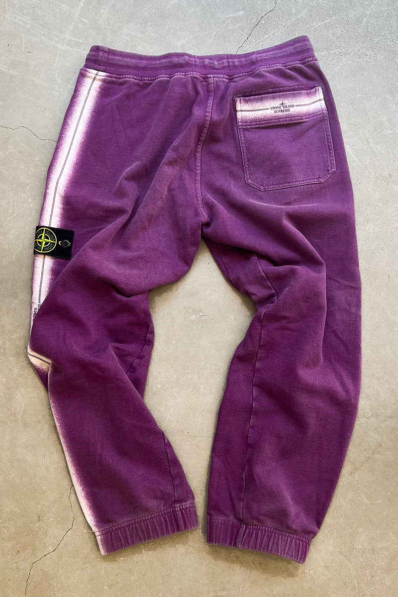 22SS STRIPE SWEAT PANT / PURPLE [SIZE: S USED]
