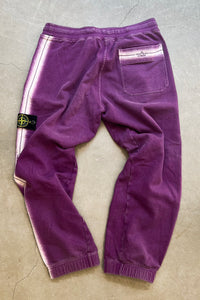 22SS STRIPE SWEAT PANT / PURPLE [SIZE: S USED]