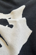 画像をギャラリービューアに読み込む, FACE DESIGN VISCOSE KNIT SWEATER / BLACK [SIZE: M USED]
