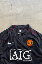画像をギャラリービューアに読み込む, Y2K 07-08&#39;S MANCHESTER UNITED FOOTBALL GAME SHIRT / BLACK [SIZE: M USED]
