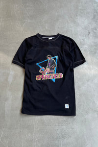 MADE IN USA 80'S RICK SPRINGFIELD MUSIC T-SHIRT / BLACK [SIZE: S NOS/DEADSTOCK]