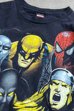 画像をギャラリービューアに読み込む, Y2K EARLY 00&#39;S MARVEL MOVIE T-SHIRT / BLACK [SIZE: M USED]
