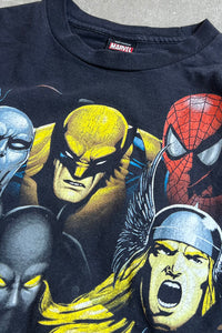 Y2K EARLY 00'S MARVEL MOVIE T-SHIRT / BLACK [SIZE: M USED]