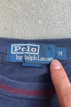 画像をギャラリービューアに読み込む, 90&#39;S ONE POINT LOGO L/S T-SHIRT  / NAVY [SIZE: M USED]
