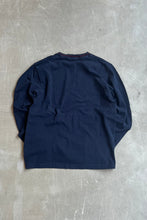 画像をギャラリービューアに読み込む, 90&#39;S ONE POINT LOGO L/S T-SHIRT  / NAVY [SIZE: M USED]
