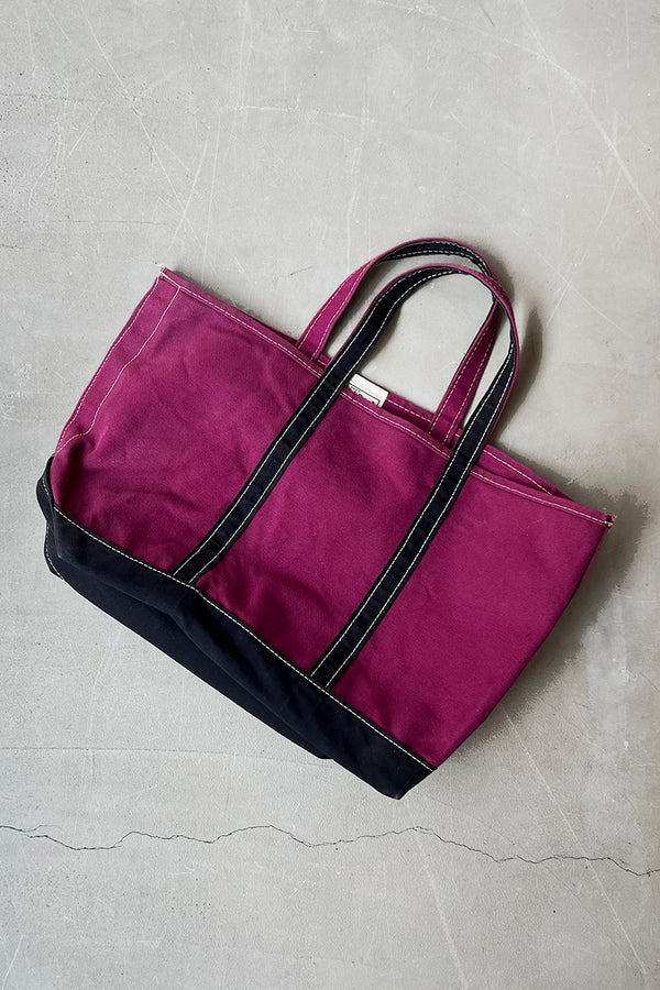 MADE IN USA 90'S BOAT AND TOTE BAG / BURGUNDY [SIZE: ONE SIZE USED]