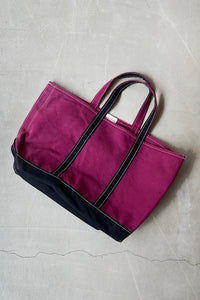 MADE IN USA 90'S BOAT AND TOTE BAG / BURGUNDY [SIZE: ONE SIZE USED]