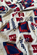 画像をギャラリービューアに読み込む, 70&#39;S L/S PATTERN SHIRT / IVORY [SIZE: L USED]
