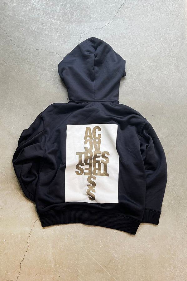 MADE IN PORTUGAL 14SS ZIP SWEAT HOODIE / BLACK [SIZE: S USED]