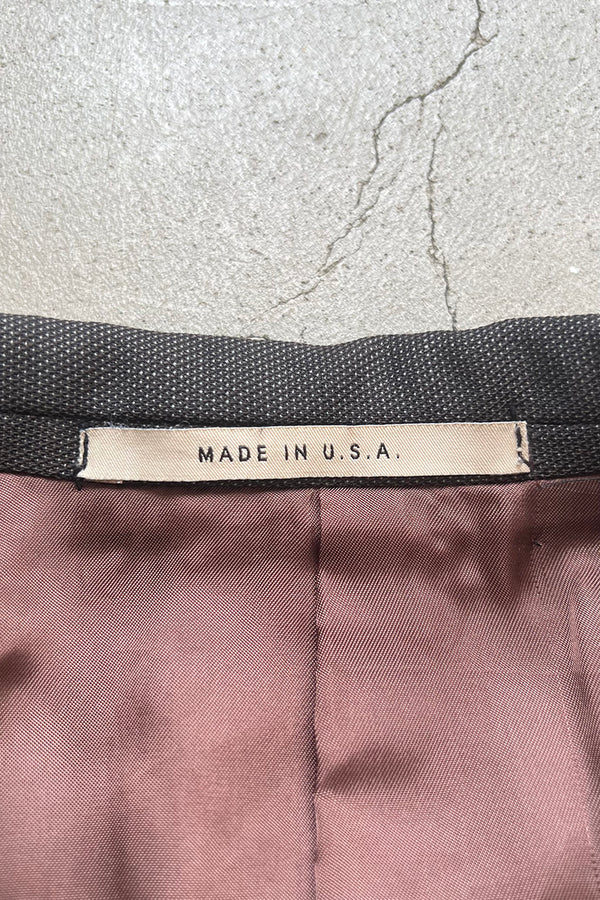 MADE IN USA 2B TAILORED JACKET / CHARCOAL	[SIZE: 42 USED]