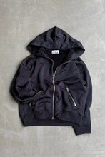 画像をギャラリービューアに読み込む, MADE IN PORTUGAL 14SS ZIP SWEAT HOODIE / BLACK [SIZE: S USED]
