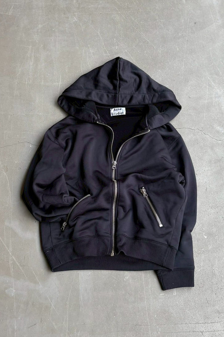 MADE IN PORTUGAL 14SS ZIP SWEAT HOODIE / BLACK [SIZE: S USED]