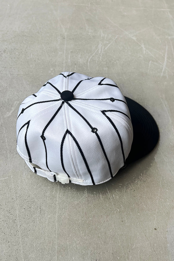 80'S 6 PANEL CAP / WHITE [SIZE: ONE SIZE USED]