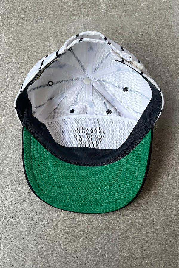 80'S 6 PANEL CAP / WHITE [SIZE: ONE SIZE USED]