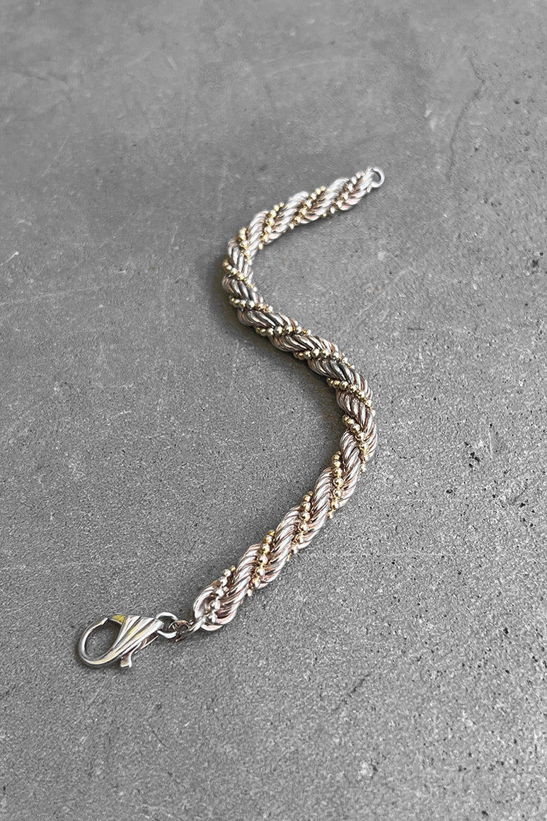 MADE IN ITALY 925 SILVER BRACELET / SILVER [SIZE: ONE SIZE USED]